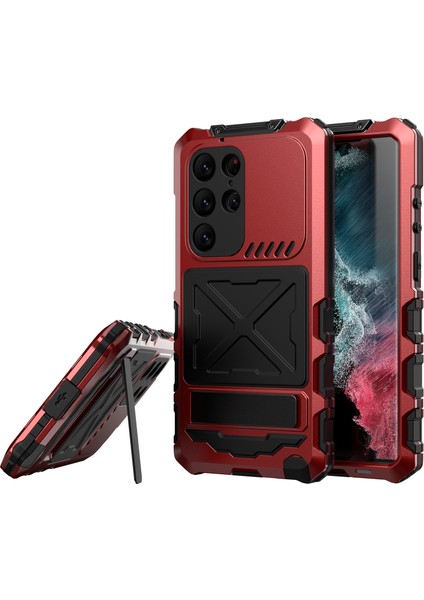 Samsung Galaxy S24 Ultra Kickstand Telefon Kasası Askeri Sınıf Şok Geçirmez Kapak (Yurt Dışından)