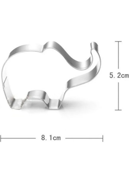 Gümüş Tarzı 1 Adet Hayvan Fil Şekli Şekerleme Bisküvi Kurabiye Kesiciler Kek Dekorasyon Araçları Şeker Şeker El Sanatları Çikolata Pişirme Kalıpları (Yurt Dışından) fırsatları