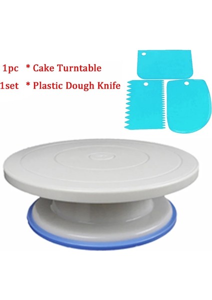 COOK-002006 Stili Dıy Kek Pikap Pişirme Silikon Kalıp Kek Tabağı Dönen Yuvarlak Kek Dekorasyon Araçları Döner Masa Pasta Malzemeleri Kek Standı (Yurt Dışından)