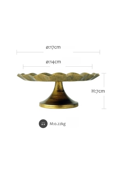 17CM Tarzı Sweetgo Siyah Altın Kek Standı Metal Kek Tepsisi Eski Siyah Altın Araçları Kek Için Parfüm Tepsisi Şeker Çubuğu Aksesuarı Ev Dekorasyon (Yurt Dışından)