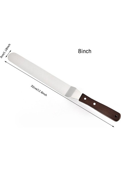 Spatula 8 Inç 32CM Tarzı Gıda Sınıfı Plastik Kek Döner Tabla Döner Kek Hamur Bıçağı Dekorasyon 10 Inç Kremalı Kek Stand Kek Döner Tabla Sıcak Sal (Yurt Dışından)
