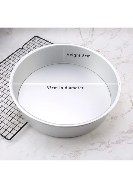 12 Inç Tarzı Tam Boy Yuvarlak Eloksallı Alüminyum Kek Kalıbı Seti Çıkarılabilir Taban Yapışmaz Cheesecake Pişirme Tavaları Düğün Doğum Günü Partisi Için Uygun (Yurt Dışından)