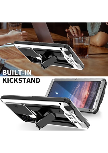 Samsung Galaxy S24 Ultra Pc+Silikon+Metal Arka Kapak (Yurt Dışından) fiyatları