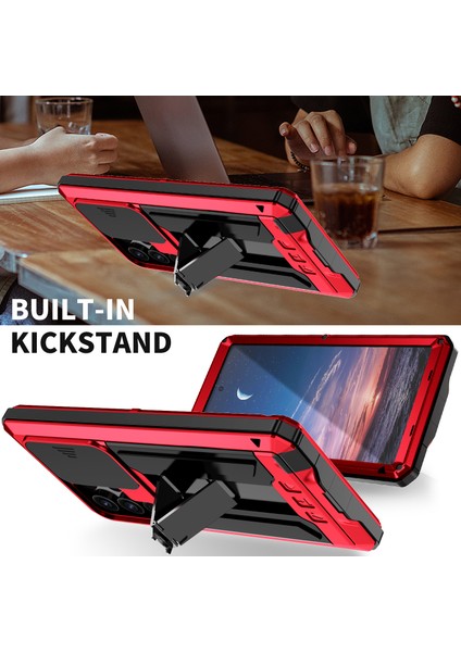 Samsung Galaxy S24 Ultra Pc+Silikon+Metal Arka Kapak (Yurt Dışından) fiyatları