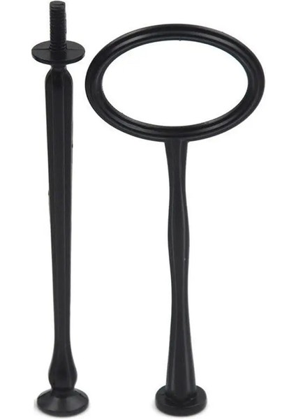 2 Katmanlı Siyah Stil Sıcak Satış Katmanları Kek Çubuk Plaka Standı Kolu Montaj Donanım Plakasız Fırında Düğün Pasta Yok Kek Tepsisi Mutfak Gereçleri (Yurt Dışından)