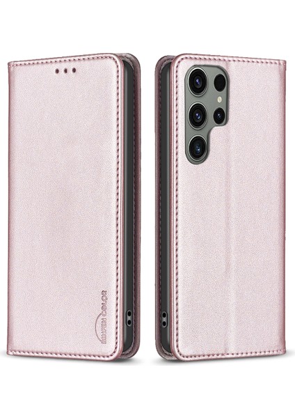 Samsung Galaxy S24 Ultra Kart Tutucu Manyetik Kapak Kapağı (Yurt Dışından)