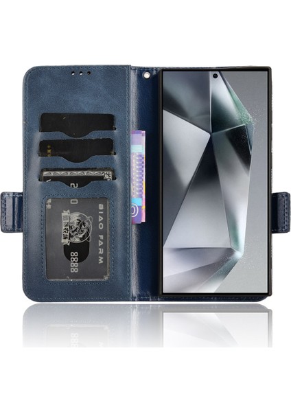 Samsung Galaxy S24 Ultra Baskılı Üçgen Deri Cüzdan Şok Geçirmez Kapak (Yurt Dışından)