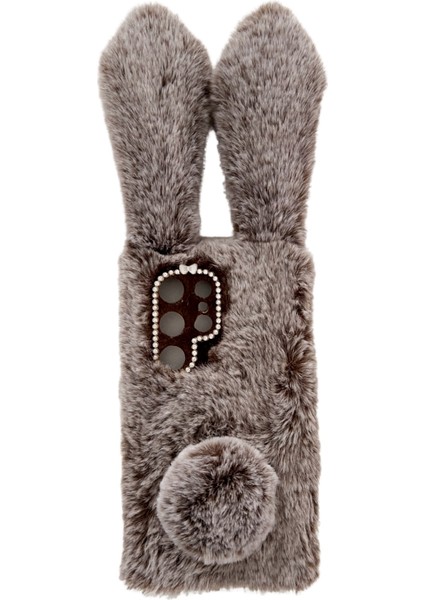 Samsung Galaxy S24 Ultra Sıcak Kabarık 3D Tavşan Kulakları Telefon Kapağı (Yurt Dışından)