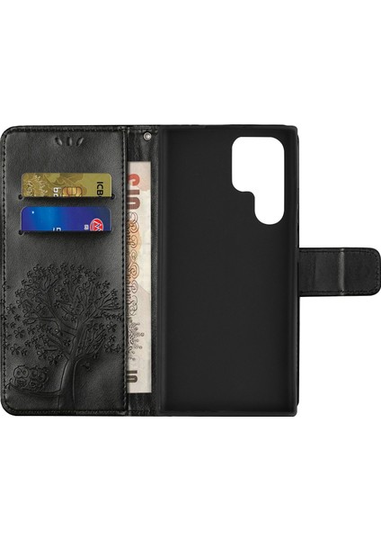 Samsung Galaxy S24 Ultra Pu Deri Telefon Cüzdan Kapağı (Yurt Dışından)