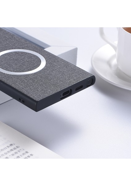 Samsung Galaxy S24 Ultra Manyetik Telefon Kılıfı Anti-Fall Tpu+Bez Kapağı Magsafe ile Uyumlu (Yurt Dışından) modelleri