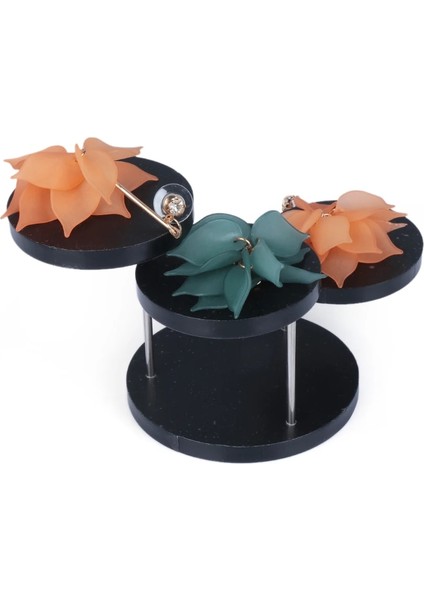 12 Tepsili Siyah Stil Yeni Akrilik Ekran Standı Takı Organizatör Vitrin Cupcake Standı Kek Tatlı Depolama Raf Tutucu Parti Dekor Araçları (Yurt Dışından) fırsatları