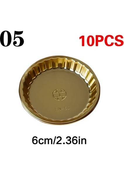 No.5 Tarzı Ake Plaka Gıda Sınıfı Altın Muffin Cupcake Tatlı Tepsi Görüntüler Düğün Doğum Günü Pastası Alt Araçları Yuvarlak Kek Kurulu Tabanı (Yurt Dışından)