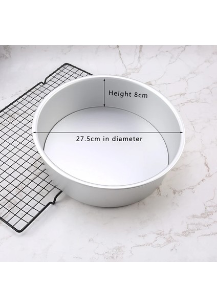 10 Inç Tarzı Tam Boy Yuvarlak Eloksallı Alüminyum Kek Kalıbı Seti Çıkarılabilir Taban Yapışmaz Cheesecake Pişirme Tavaları Düğün Doğum Günü Partisi Için Uygun (Yurt Dışından)