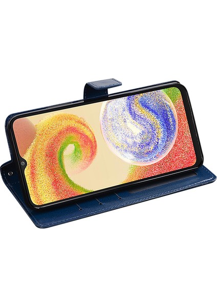 Samsung Galaxy S24 Ultra Deri Kılıf Telefon Cüzdan Çılgın At Dokusu (Yurt Dışından)