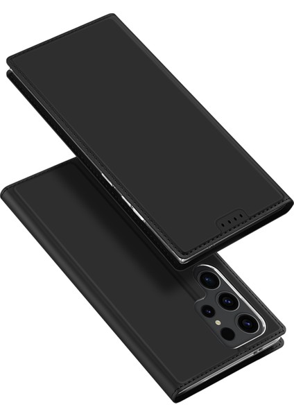 Samsung Galaxy S24 Ultra Pu Deri Telefon Kapağı Kart Yuvası (Yurt Dışından)