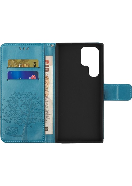 Samsung Galaxy S24 Ultra Pu Deri Telefon Cüzdan Kapağı (Yurt Dışından)