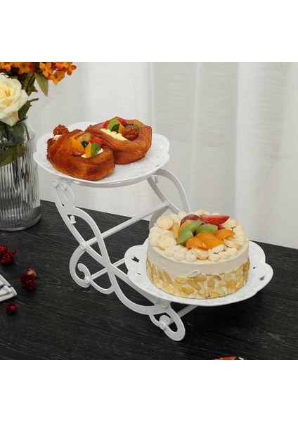 Tip 1 Stil Katmanlı Kek Standı Ikindi Çayı Düğün Tabakları Parti Sofra Bakeware Plastik Tepsi Tatlı Vitrin Kek Dekor Süsler (Yurt Dışından) modelleri