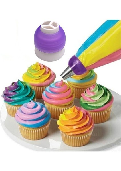 COOK-0241M Stili 3 Renk Kek Dekorasyon Araçları Buzlanma G Kek Krem Pasta Torbası Meme Dönüştürücü Bakeware Aracı Dıy Kek Düğün Pastası Için Standı (Yurt Dışından) fiyatları