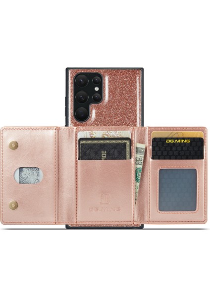 Samsung Galaxy S24 Ultra Söndürülebilir Cüzdan Telefon Kickstand Cover (Yurt Dışından)