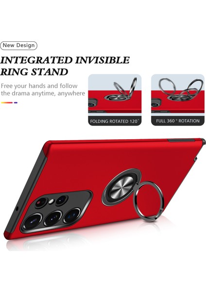 Samsung Galaxy S24 Ultra Anti-Çizelge Yüzüğü Kickstand Back Shell (Yurt Dışından) fiyatları