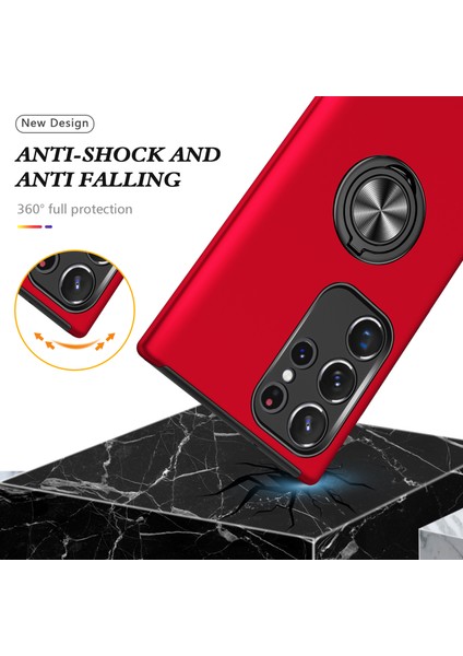 Samsung Galaxy S24 Ultra Anti-Çizelge Yüzüğü Kickstand Back Shell (Yurt Dışından) fırsatları