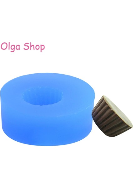 Gyl Cupcake Tart Silikon Kalıp - Kek Alt Taban Kalıp Minyatür Gıda Fondan Reçine Takı Kolye Charm Kalıpları (Yurt Dışından)