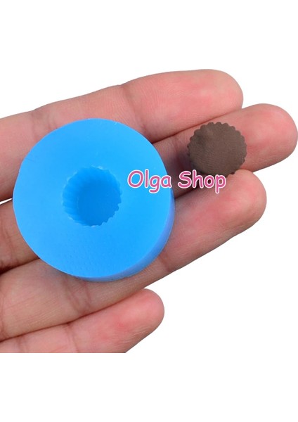 Gyl Cupcake Tart Silikon Kalıp - Kek Alt Taban Kalıp Minyatür Gıda Fondan Reçine Takı Kolye Charm Kalıpları (Yurt Dışından)