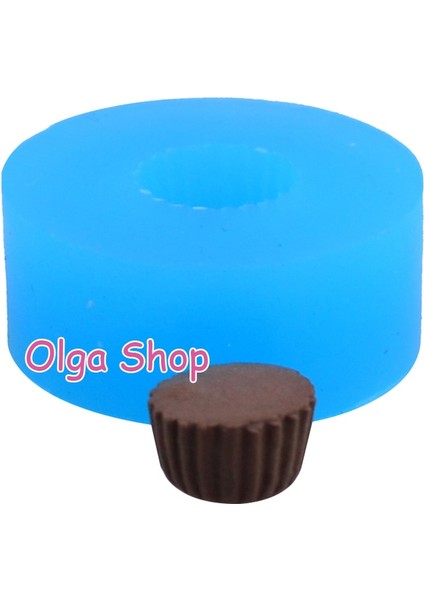 Gyl Cupcake Tart Silikon Kalıp - Kek Alt Taban Kalıp Minyatür Gıda Fondan Reçine Takı Kolye Charm Kalıpları (Yurt Dışından)