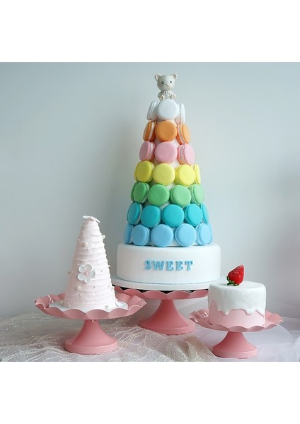 Yüksek Stil Sweetgo Pembe Kek Standları Cupcake Tepsisi Bebek Kız Doğum Günü Partisi Tedarikçisi Tatlı Masa Uydurma Ev Dekorasyon (Yurt Dışından) fırsatları