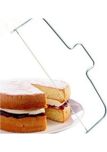 Çift Stil Yeni Çift Hat Ayarlanabilir Paslanmaz Çelik Metal Kek Kesim Araçları Kek Dilimleme Cihazı Dekorasyon Kalıp Bakeware Mutfak Pişirme Aracı (Yurt Dışından)