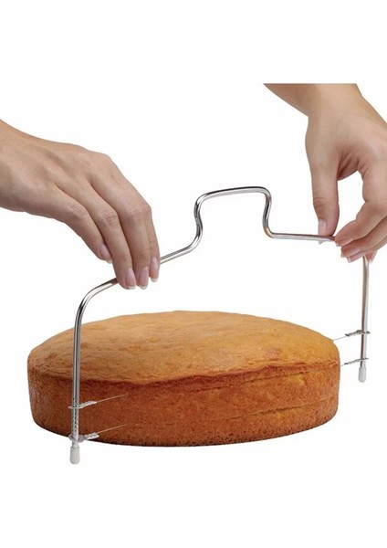 Çift Stil Yeni Çift Hat Ayarlanabilir Paslanmaz Çelik Metal Kek Kesim Araçları Kek Dilimleme Cihazı Dekorasyon Kalıp Bakeware Mutfak Pişirme Aracı (Yurt Dışından) fiyatları