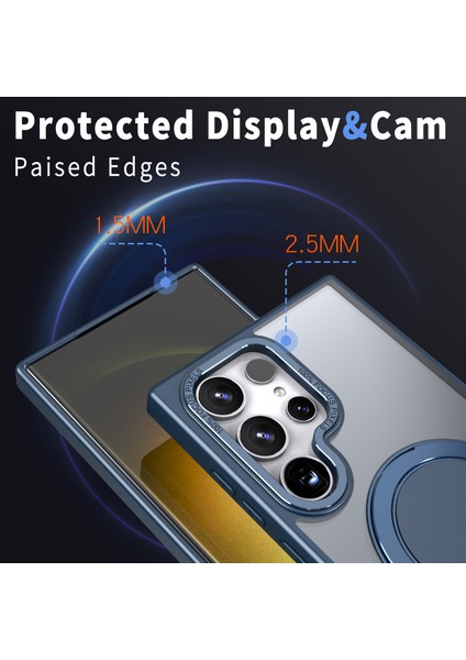 Samsung Galaxy S24 Ultra Manyetik Telefon Kapağı Döner Yüzük Kickstand (Yurt Dışından) indirimleri