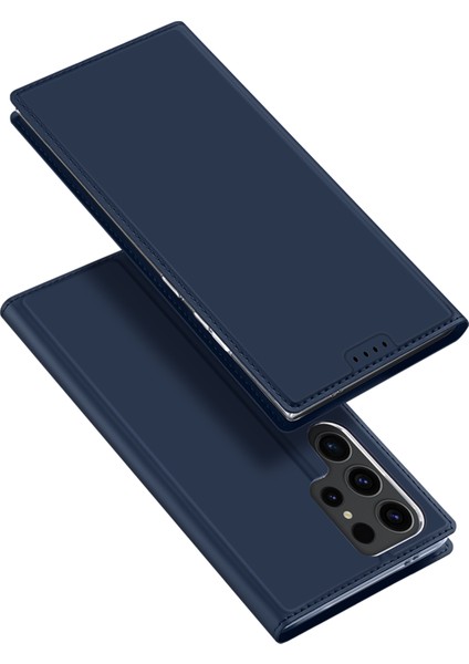Samsung Galaxy S24 Ultra Pu Deri Telefon Kapağı Kart Yuvası (Yurt Dışından)