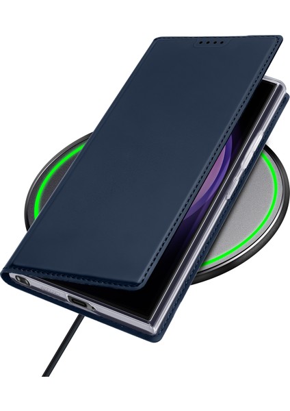 Samsung Galaxy S24 Ultra Pu Deri Telefon Kapağı Kart Yuvası (Yurt Dışından)