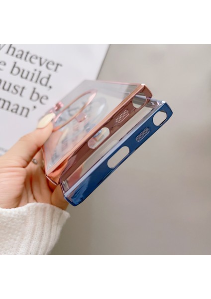Samsung Galaxy S24 Ultra Magsafe Kılıf Tpu Elektroliz Kaplama Telefon Kapağı ile Uyumlu (Yurt Dışından)