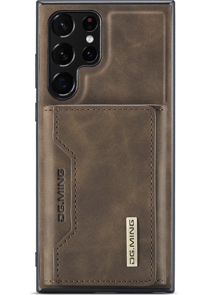 Samsung Galaxy S24 Ultra Çıkarılabilir Manyetik Cüzdanlı Kickstand Kapağı (Yurt Dışından)