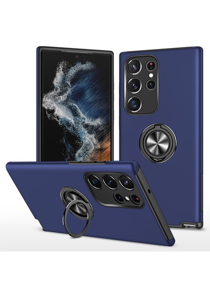 Samsung Galaxy S24 Ultra Anti-Çizelge Yüzüğü Kickstand Back Shell (Yurt Dışından)