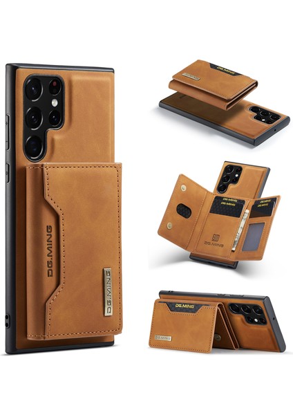 Samsung Galaxy S24 Ultra Çıkarılabilir Manyetik Cüzdanlı Kickstand Kapağı (Yurt Dışından)