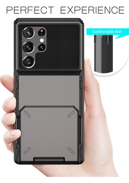 Samsung Galaxy S24 Ultra Flip Kart Tutucu Telefon Kılıfı Tpu+Pc Kapağı (Yurt Dışından) modelleri