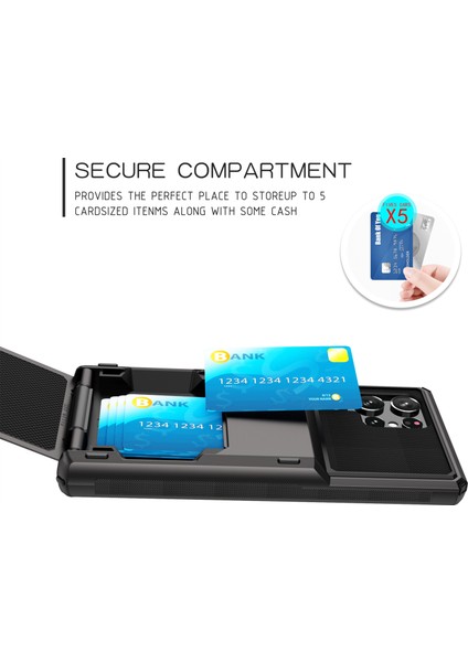 Samsung Galaxy S24 Ultra Flip Kart Tutucu Telefon Kılıfı Tpu+Pc Kapağı (Yurt Dışından) fırsatları