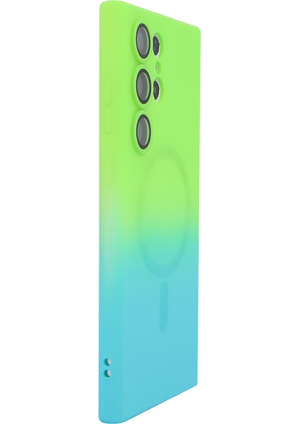 Samsung Galaxy S24 Ultra Manyetik Lens Koruyuculu Silikon Kılıf (Yurt Dışından)