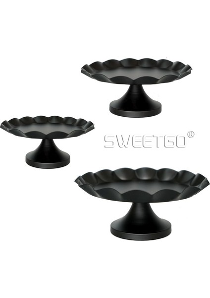Küçük Stil Sweetgo Metal Kek Standı Siyah Renk Kek Tabağı Araçları Parfüm Tepsisi Şeker Çubuğu Aksesuar Ev Dekorasyon Için (Yurt Dışından) fiyatları