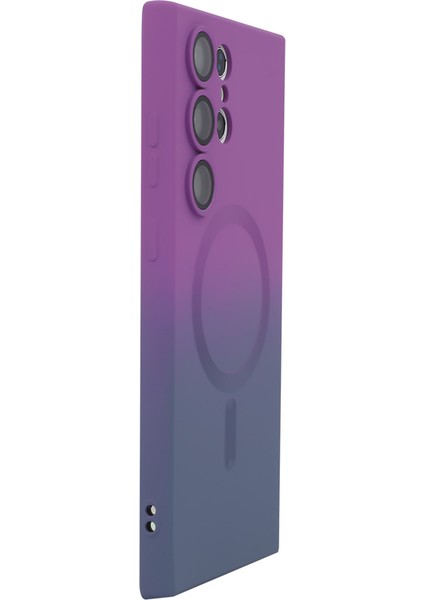 Samsung Galaxy S24 Ultra Manyetik Lens Koruyuculu Silikon Kılıf (Yurt Dışından)