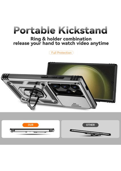 Samsung Galaxy S24 Ultra Kickstand Telefon Kapağı (Yurt Dışından) fiyatları