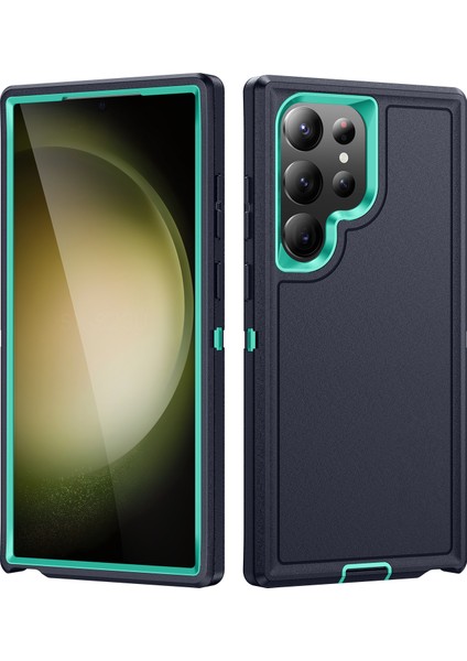 Samsung Galaxy S24 Ultra Pc+Tpu+Pc Şok Geçirmez Telefon Kapağı (Yurt Dışından)