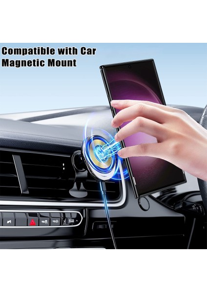 Samsung Galaxy S24 Ultra Rotate Manyetik Yüzük Kickstand Pc+Tpu Telefon Kapağı (Yurt Dışından) modelleri