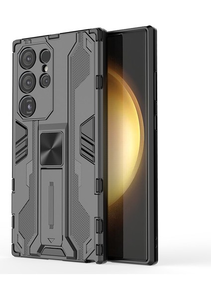 Samsung Galaxy S24 Ultra Anti-Cratch Pc+Tpu Kickstand Cover (Yurt Dışından)