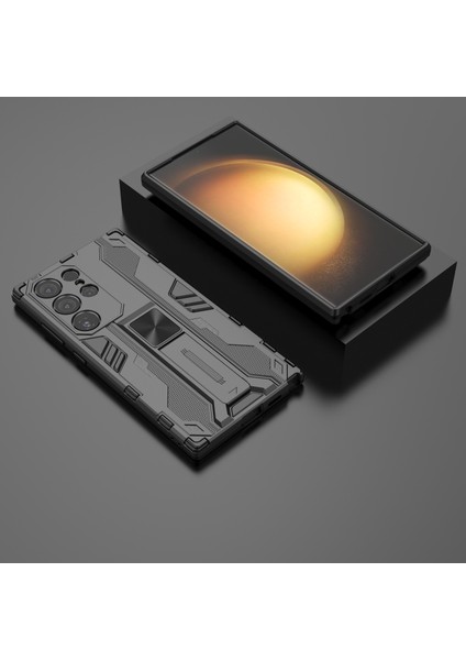 Samsung Galaxy S24 Ultra Anti-Cratch Pc+Tpu Kickstand Cover (Yurt Dışından)