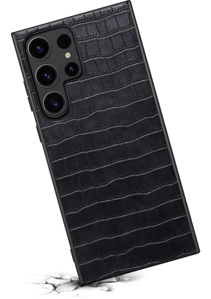 Samsung Galaxy S24 Ultra Pu+Pc+Tpu Timsah Dokulu Akıllı Telefon Kapağı (Yurt Dışından) fırsatları