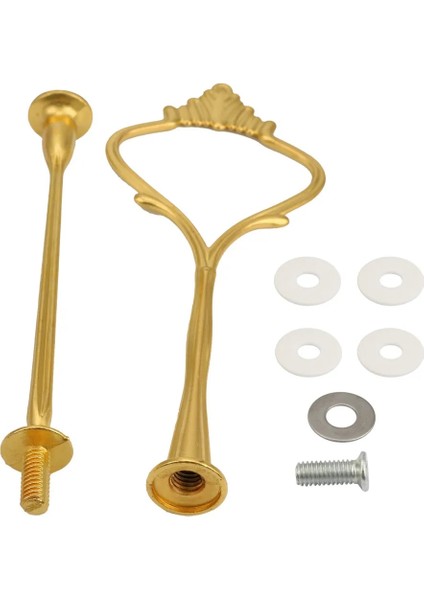 B Tarzı Taç 2 Katmanlı Kek Kek Tabağı Stand Kolu Donanım Montaj Tutucu Diy Kek Kaplama Raf Direği 2 Katmanlar #50G (Yurt Dışından) modelleri